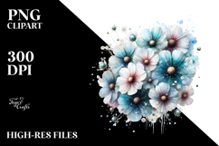 Cosmos Watercolor Splash PNG Product Image 2