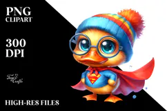 Watercolor Baby Duck PNG Product Image 2