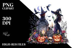 Simple Witch Drawing | Style Clipart Product Image 2