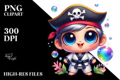 Cute Baby Fairy Pirate PNG Product Image 2