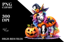 Halloween Unicorn PNG Product Image 2