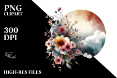 Grungy Flower of Spring Flowers, Transparent PNG Product Image 2