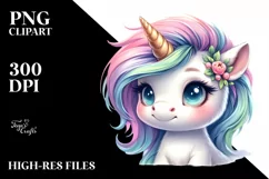 Cute Baby Unicorn with a Cool Haircut Product Image 3