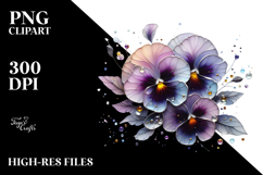 Pansy with -Like Material, High-Quality PNG Product Image 2