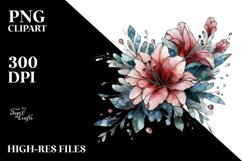 Colorful Azalea Stained Clipart Product Image 1