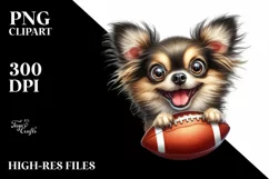 Crazy Looking Chihuahua American Football Product Image 3