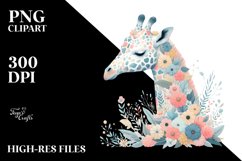 Colorful Giraffe Floral Product Image 3