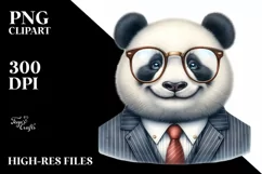 a Detailed Watercolor Panda Portrait Product Image 1