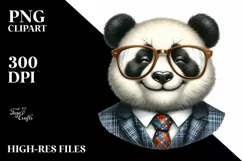 a Detailed Watercolor Panda Portrait Product Image 1