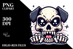 Animal Skull with Sparkling Eyes, Transparent PNG Product Image 2