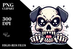 Animal Skull with Sparkling Eyes, Transparent PNG Product Image 2