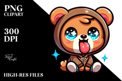 Cute Cartoon Bear PNG Product Image 2