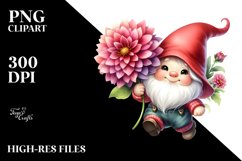Watercolor Baby Gnome with Big Hat PNG Product Image 2