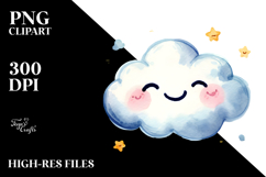 Smiling Cloud PNG Product Image 2