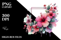 Hibiscus Flower Material PNG Product Image 2