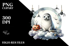 Seal Dressed for Halloween, Transparent PNG Product Image 2