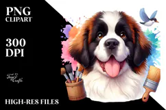 Baby Saint Bernard with Crazy Furr Product Image 2