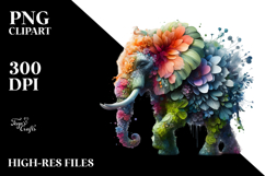 Vibrant Elephant with Flowers, 20 oz Tumbler Product Image 2