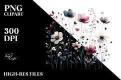 Wildflower Silhouettes PNG Product Image 2