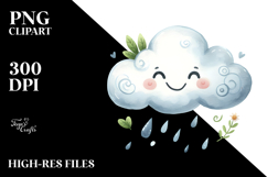 Smiling Cloud PNG Product Image 2