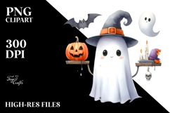 Funny Halloween Ghost PNG Product Image 2