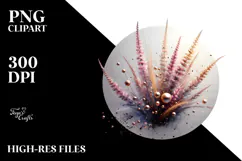 Abstract Glossy Heather Made of , PNG Product Image 2