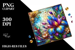 Watercolor Luxury Flower Splash Clipart Product Image 3