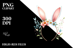 Easter Girly Bunny Ears PNG Product Image 2