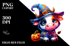 Cute Halloween Cow PNG Product Image 2