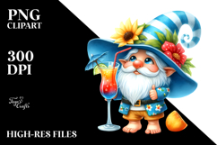 Gnome with Cocktail, PNG Product Image 2