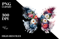 Grungy Butterfly Painting, High-Res PNG Product Image 2