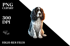 Beach Scene English Springer Spaniel | Clipart Product Image 2