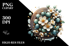 y Jasmine Watercolor Splash PNG Product Image 2