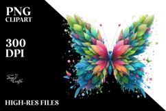 Vibrant Abstract Butterfly PNG Product Image 3