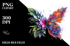 Vibrant Abstract Butterfly PNG Product Image 3