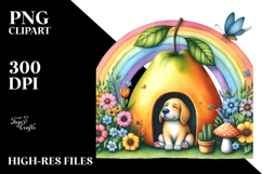 Fruit Rainbow Fairy House Illustration Product Image 2