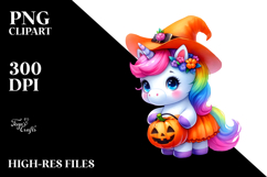 Cute Baby Unicorn Halloween Drawing Product Image 2