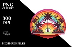 Retro Tropical Tree Rainbow, 20 oz Tumbler Product Image 2