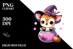Cute Baby Deer Popping Out from Witch Potion Product Image 2