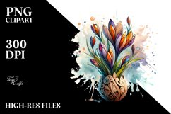 Wooden Crocus, Stained Clipart Product Image 1