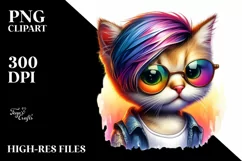 Funny Baby Cat Posing, Transparent PNG Product Image 3
