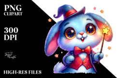 Cute Rabbit with Crazy Eyes PNG Product Image 2