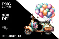 Rusted Scooter with Balloons, 20 oz Tumbler Product Image 2