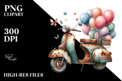 Rusted Scooter with Balloons, 20 oz Tumbler Product Image 2