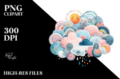 Simple Whimsical Cloud PNG Product Image 2