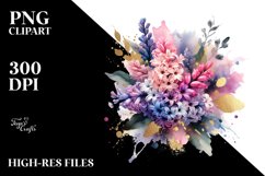 Bouquet with Gold Foil Abstract Splash Product Image 3