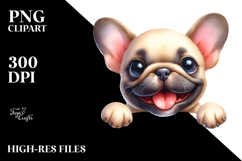 Colorful Funny French Bulldog Cartoon PNG Product Image 2