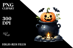 Funny Halloween Cauldron PNG Product Image 2