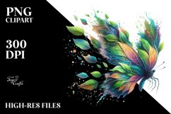 Vibrant Abstract Butterfly Clipart Product Image 1