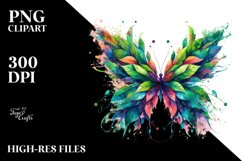 Vibrant Abstract Butterfly Clipart Product Image 3